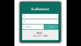 Cara membuat kalkulator sederhana dengan PHP [upl. by Glyn]