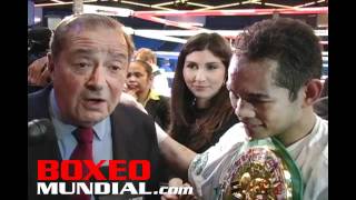 NONITO DONAIRE VS OMAR NARVAEZ POST FIGHT INTERVIEW [upl. by Vallie]