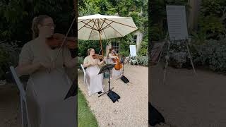 Hornpipe In D  GF Handel performed by Serenity String Duo at Hanham Court Gardens violin cello [upl. by Jamil]