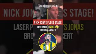 Nick Jonas Runs Off Stage After Laser Pointer Incident in Prague [upl. by Joshuah]