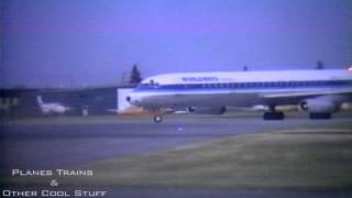 1987 Worldways Douglas DC8 at Calgary Summer  pure sound [upl. by Niasuh543]