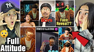 FIRST TIME REACTION ON AJJU BHAI Full ATTITUDE VIDEOS😈🔥 Ajju Bhai Savage Reply😎 Total Gaming [upl. by Depoliti]