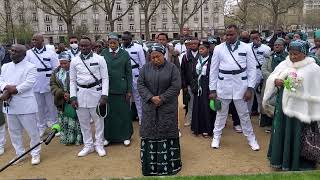 LA MARCHE JOYEUSE ORGANISÉE PAR L’EJCSK EN FRANCE EN PRELUDE DES FESTIVITÉS DU 6 AVRIL2 [upl. by Dirgni772]