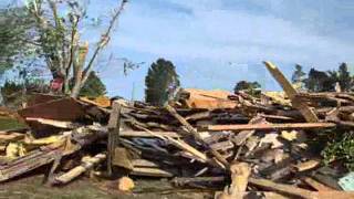 Cleveland TN Tornado Damage from April 27 2011  Bates Pike Randolph Samples [upl. by Yrral]