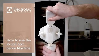 How to use the KSoft Soft Serve Machine  Electrolux Professional [upl. by Ylatan813]