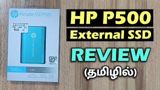 HP P500 External SSD Unboxing amp Review  420MBSec இல் Data Transfer  500GB [upl. by Ynahteb]