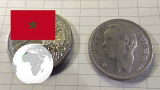 MOROCCO 1 Dirham  Hassan II 1384 1965 1st portrait [upl. by Nana]