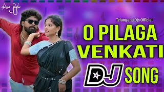 O Pilaga Venkati Folk Dj Song  Trending Folk Dj Song Full Bass 3nmar Mix  Telangana Djs Official [upl. by Netsreik]