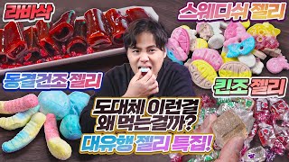 도대체 이런걸 무슨맛에 먹는걸까 라바삭 스웨디시젤리 킨조젤리 동결건조젤리 리뷰 [upl. by Noakes]