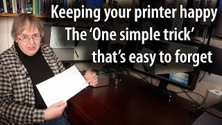 The simple procedure which helps keep your inkjet printer healthy Neglect it at your peril [upl. by Hedvah]