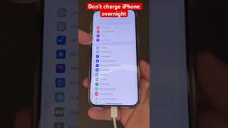 Don’t charge iPhone overnight iphone tips [upl. by Halladba]