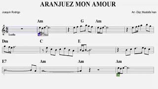 ARANJUEZ MON AMOURAmPlay AlongGuitarViolinFluteKeyboardOboeMelodicaRecorder [upl. by Pillyhp974]