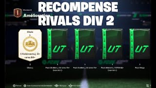 JOUVRE MES RECOMPENSE RIVALS DIV 2 IL SONT HORRIBLE FC 25 [upl. by Ayamahs]