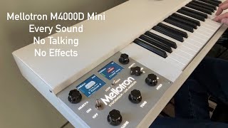 All the Sounds of the Mellotron M4000D Mini No Talking No Effects [upl. by Euphemiah358]