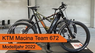 KTM Macina Team 672  Modelljahr 2022 [upl. by Airda825]