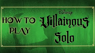 DISNEY VILLAINOUS SINGLE PLAYER  How to Play [upl. by Nordin]