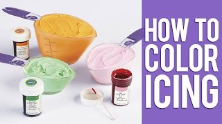 Learn How To Color Buttercream Icing [upl. by Eornom78]