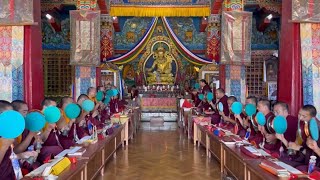 Throema puja at zangdhok palri monastery Kalimpongdorjeetamangvlog7356 on Dakini day🙏 [upl. by Isaac828]