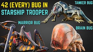 42 Every Bugs In Starship Troopers Franchise  Explored In Detail [upl. by Coster49]