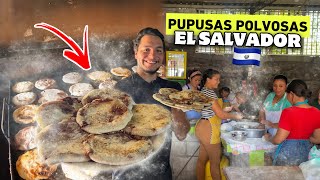 PROBANDO las PUPUSAS POLVOSAS en EL SALVADOR 🇸🇻😱 ¿Son ricas 🤔 [upl. by Heisel]