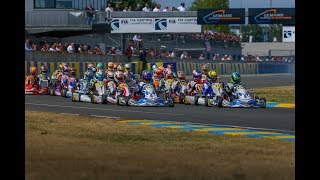 FIA Karting  Le Mans Sunday Exclusive scenes [upl. by Leighland]