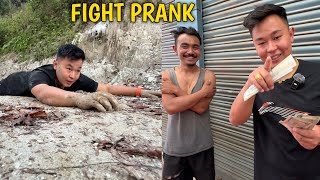 FIGHT PARYO PRANK ON MANAGER🤣  DASHAIN KO BONUS DEYE SAPAI LAI😍  rajkumarthapamagar32 [upl. by Mcknight80]