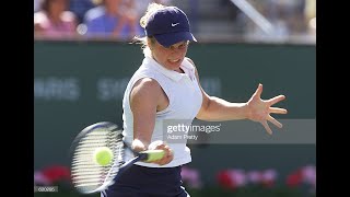 Kim Clijsters v Martina Hingis  Indian Wells 2001 SF Highlights [upl. by Haile]