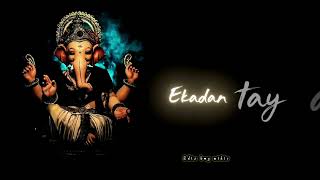 Ekadantaya vakratundaya status ❤️ song ganesh puja whatsapp status [upl. by Nachison]