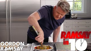 Gordon Ramsay Cooks Mediterranean Sea Bass in Under 10 Minutes  Ramsay in 10 [upl. by Aham]