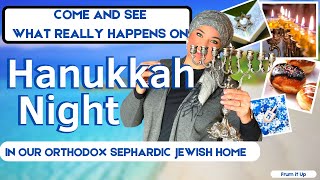 What Really Happens on Hanukkah Night in our Orthodox Sephardic Jewish Home  Hanukkah Home Tour [upl. by Allehc476]