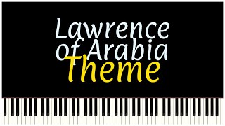 Lawrence of Arabia Theme Easy Piano Tutorial Synthesia [upl. by Chappie]