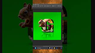 3D🐿️ Typography ✨photoshop logo graphicdesign typography trending shorts viralshorts 3d [upl. by Solorac]