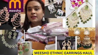 HUGE Meesho Ethnic Earrings Haul 10 Affordable amp Trendy Finds Under Rs299 PRAKALPOFFICIAL VLOGS [upl. by Eelnodnarb980]