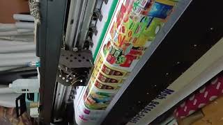 Flex printing machine installation baner [upl. by Ebby583]