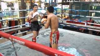 Pakorn and Sangmanee Sparing  13 Coins Gym [upl. by Ennazzus]