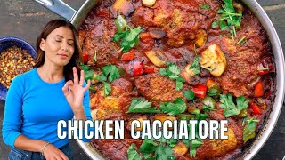 How to Make Chicken Cacciatore  The Mediterranean Dish [upl. by Fonville]