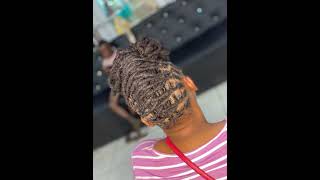 How to retwist and style dreadlockslocshow to braid dreadlockscoiffure locs femmehair styles [upl. by Alten]