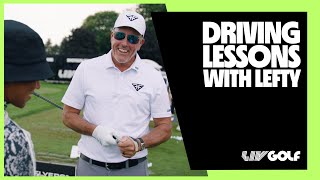 Exclusive Phil Mickelsons driving tips  LIV Golf Chicago [upl. by Annahahs]