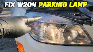 How to replace Parking Lamp for Mercedes C300 W204 2010 [upl. by Acinimod]