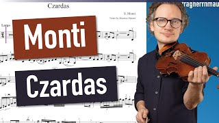 Monti Czardas  Violin Sheet Music  Piano Accompaniment [upl. by Intyrb25]