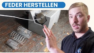 Federn herstellen auf der Drehmaschine [upl. by Yleme]