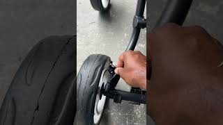 Adjusting the alignment on Caddytek Explorer V8 push cart [upl. by Bocoj]