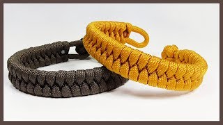 Single Strand quotRastaclat Style Fishtailquot Paracord Bracelet With Loop And Knot Closure [upl. by Shipman]