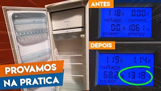 🔌 Desligar GELADEIRA ANTIGA da TOMADA toda NOITE economiza ENERGIA 🤷‍♂️ [upl. by Sharyl]