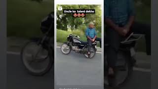 😱😱😱uncle ji ka bahut hi behtarin bike stunt [upl. by Mauretta]