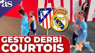 El GESTO de COURTOIS y la CHAMPIONS tras la POLÉMICA en el DERBI  ATLÉTICO DE MADRID  REAL MADRID [upl. by Kassie]