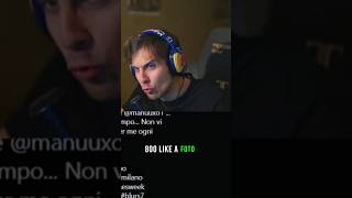 BLUR SI INSOSPETTISCE SUL PROFILO DI UN SUO FAN short shorts twitchclips reaction twitch [upl. by Maguire]