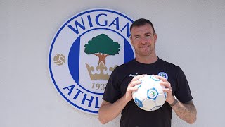 Andy Lonergan joins Wigan Athletic  First Interview [upl. by Itraa]