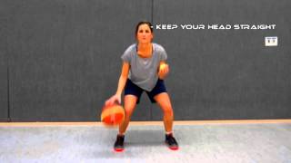 Basketball Drills Beginner Tennisball Handle Drills [upl. by Atnoek]