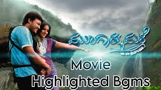 Mungaru male Kannada movie highlighted all bgms  Golden star ganesh  Yograj bhat  pkcombines [upl. by Ellenaj]